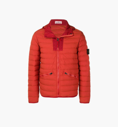 Logo patch down jacket